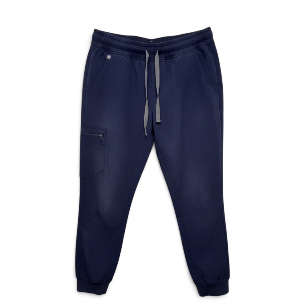 FIGS Zamora Jogger Scrub Pants Navy Blue Women Large Medical Nursing Dental Vet